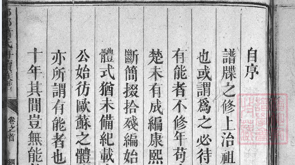 师俭堂-邵祁萧氏再续族谱自序