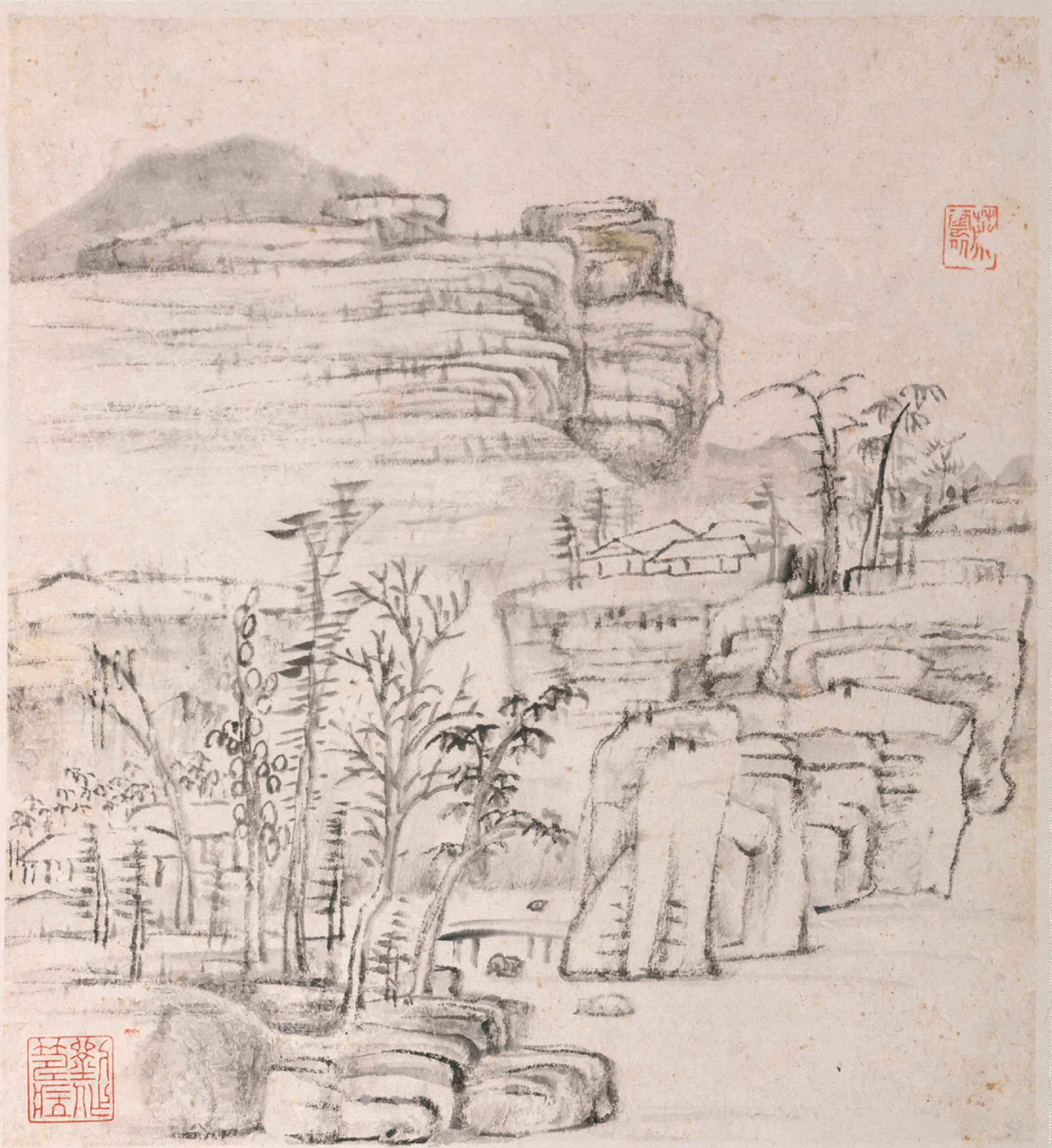 萧云从山水册