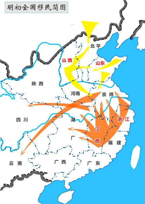 明清民国时期萧氏的迁徙